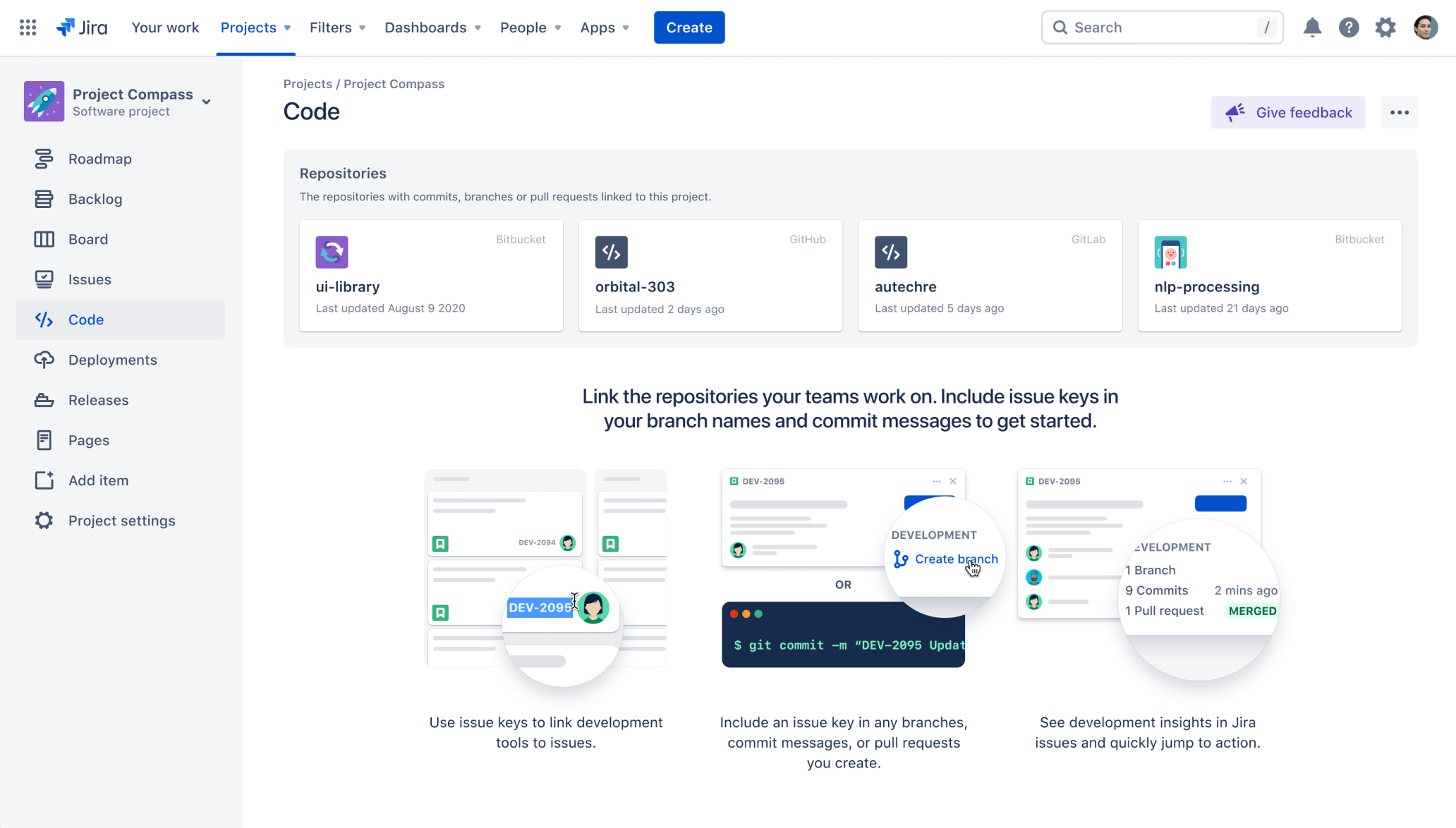 Схема: код в Jira