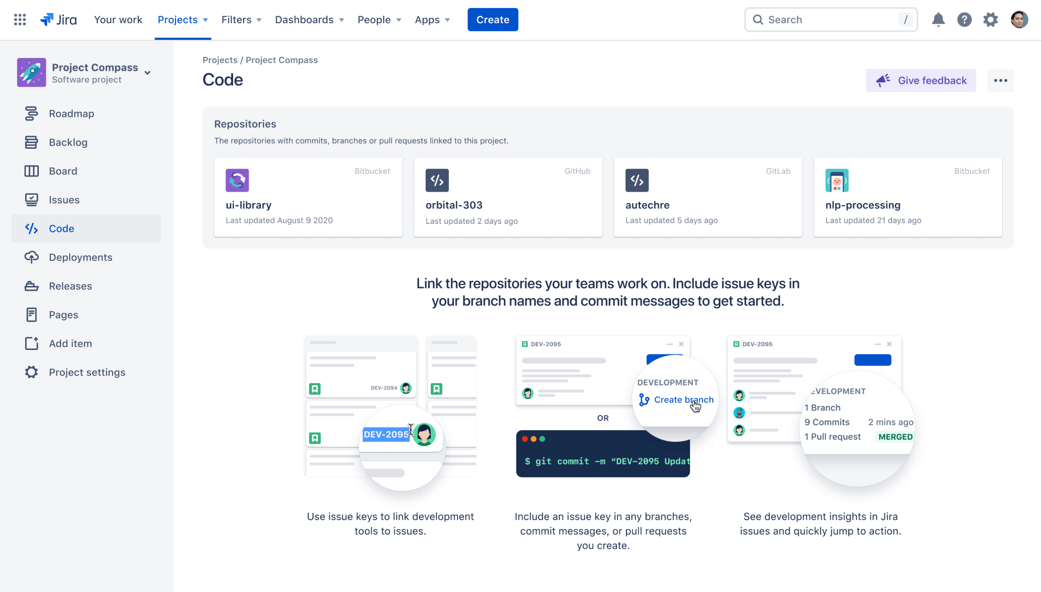 Diagram met code in Jira
