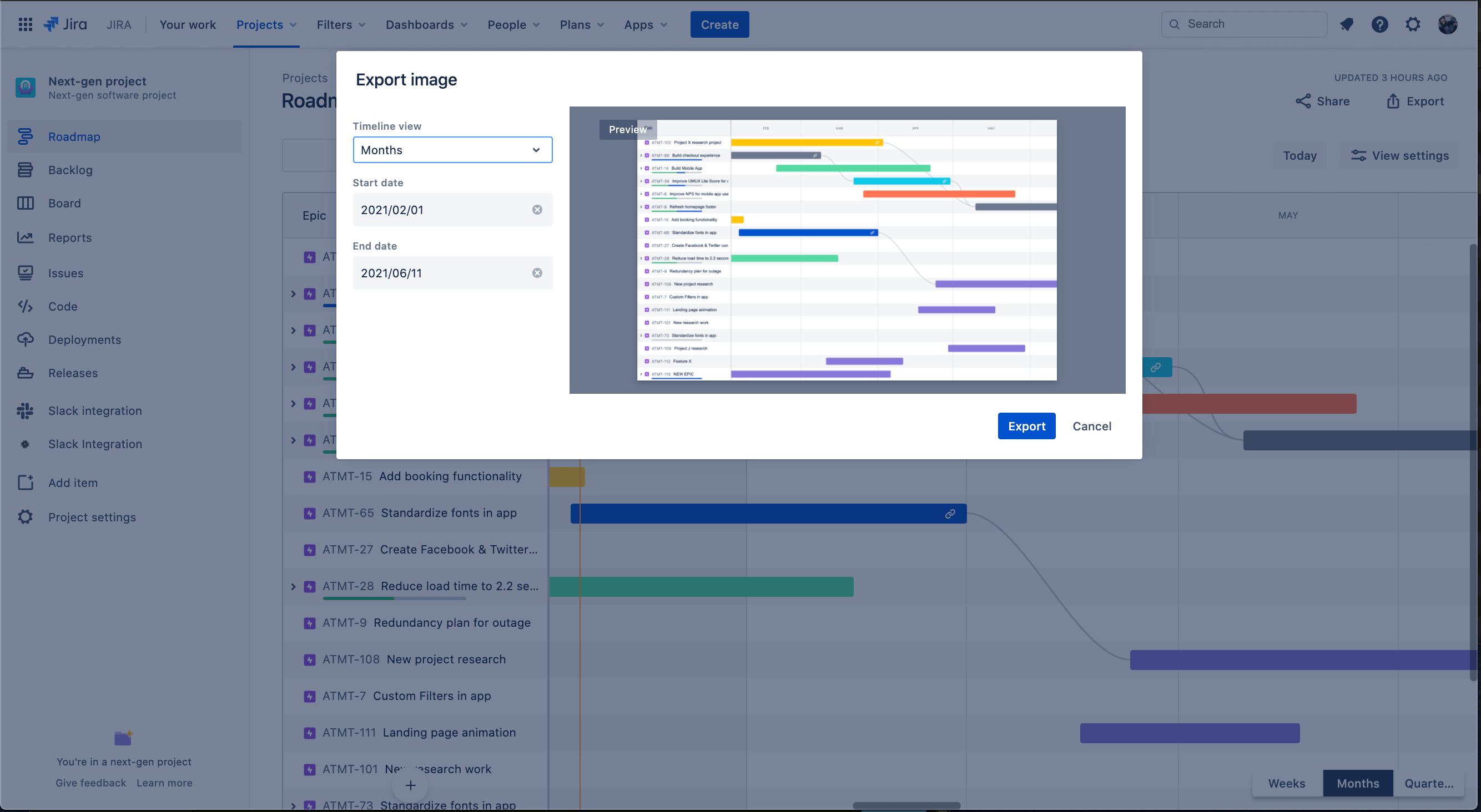 Jira Software roadmap guide Atlassian
