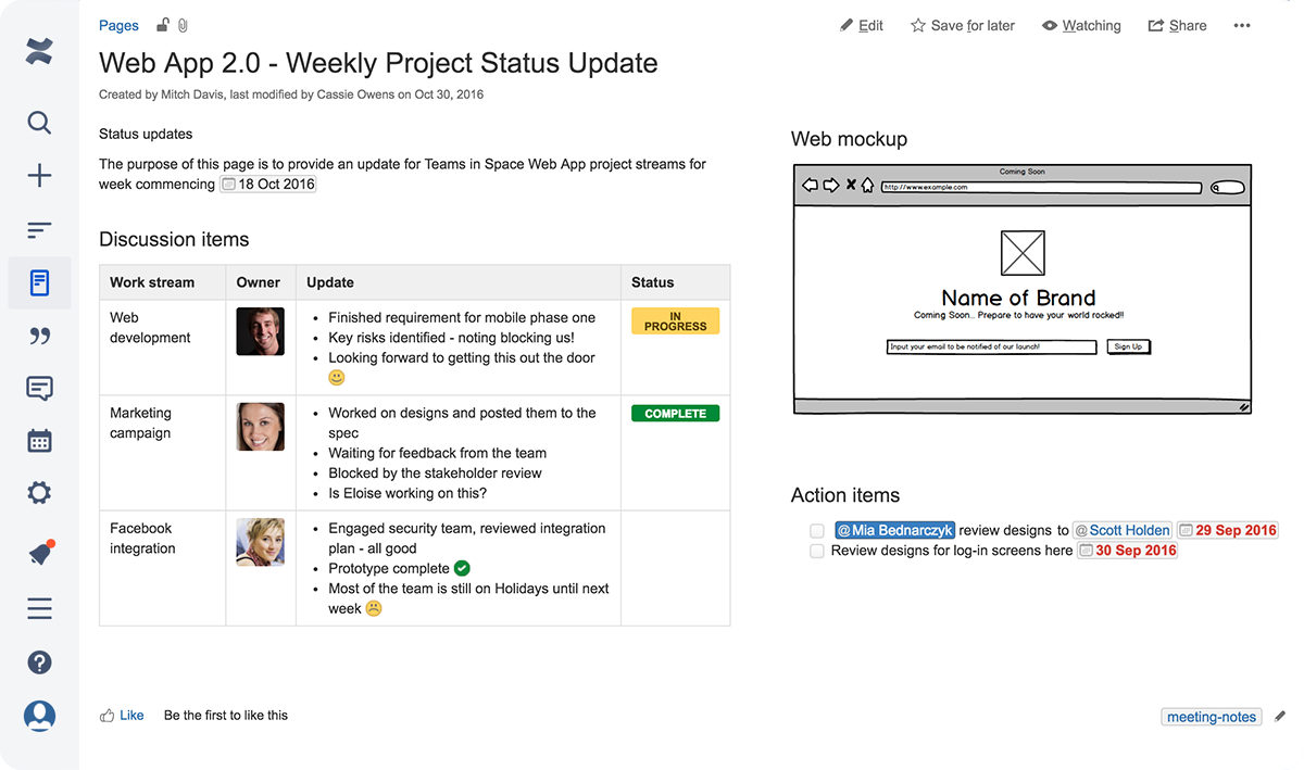Confluence Team Documentation Software Atlassian
