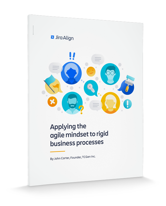 Titelbild des PDF-Dokuments "Applying the agile mindset to rigid business processes" (Anwendung der agilen Denkweise auf starre Unternehmensprozesse)