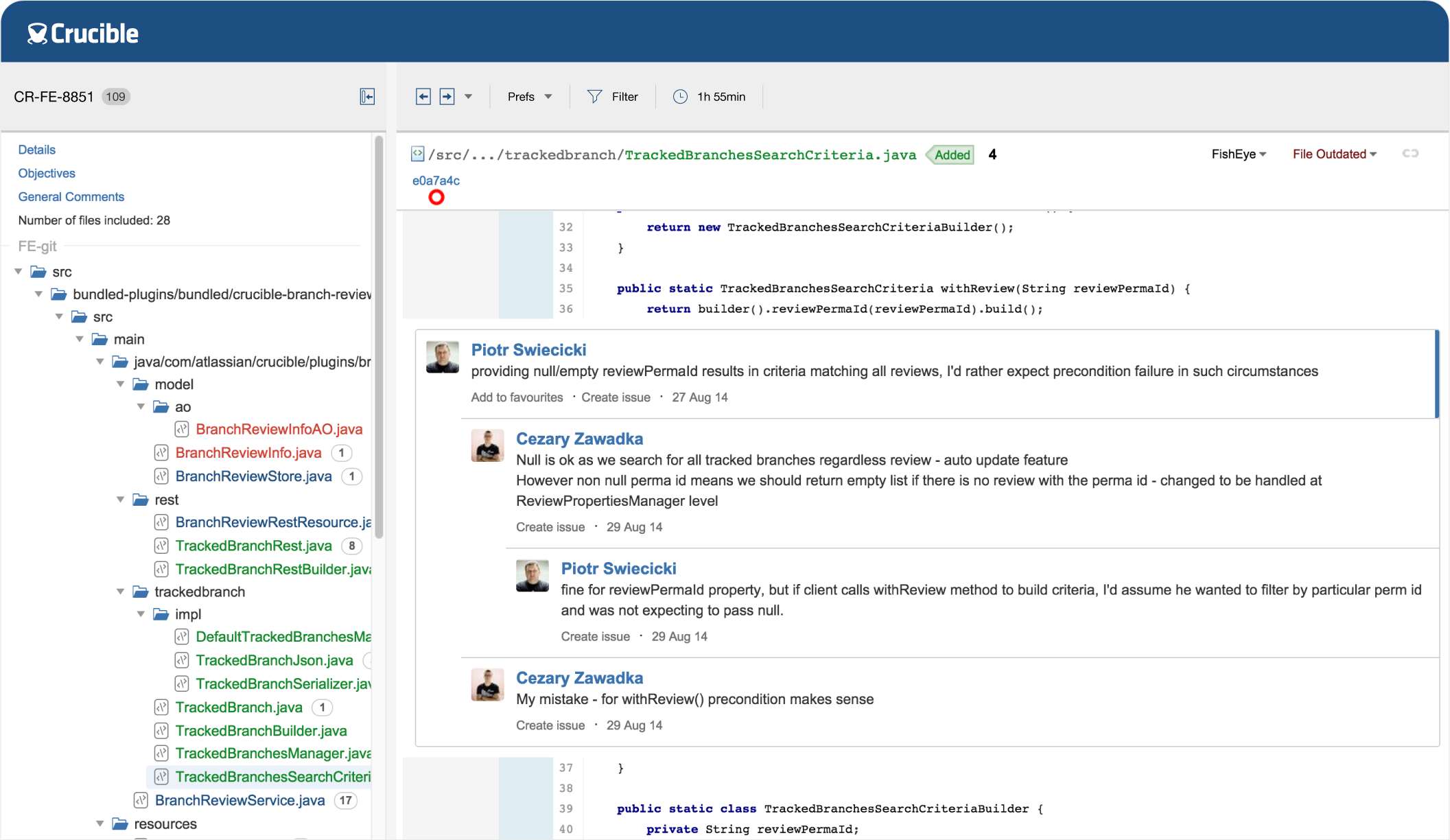 Crucible: анализ кода для Git, SNV и т. д. | Atlassian