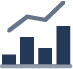 Icono de gráfico de barras y líneas