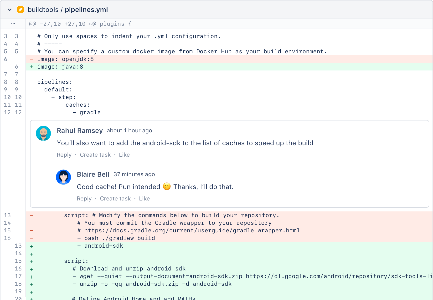 Bitbucket conversation