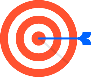 Arrow in bullseye