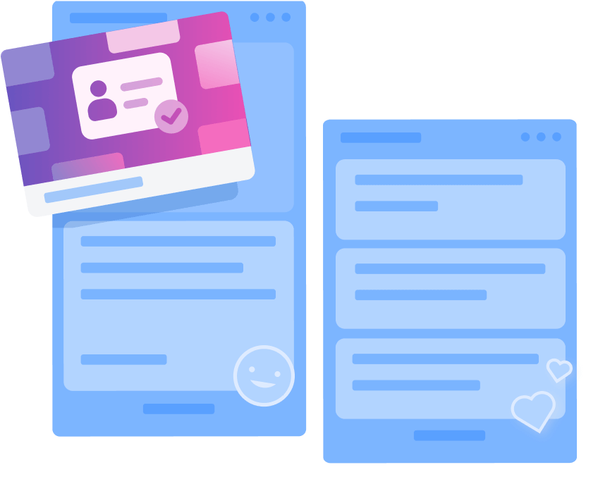 An illustration of a Trello card being moved to the completed list.