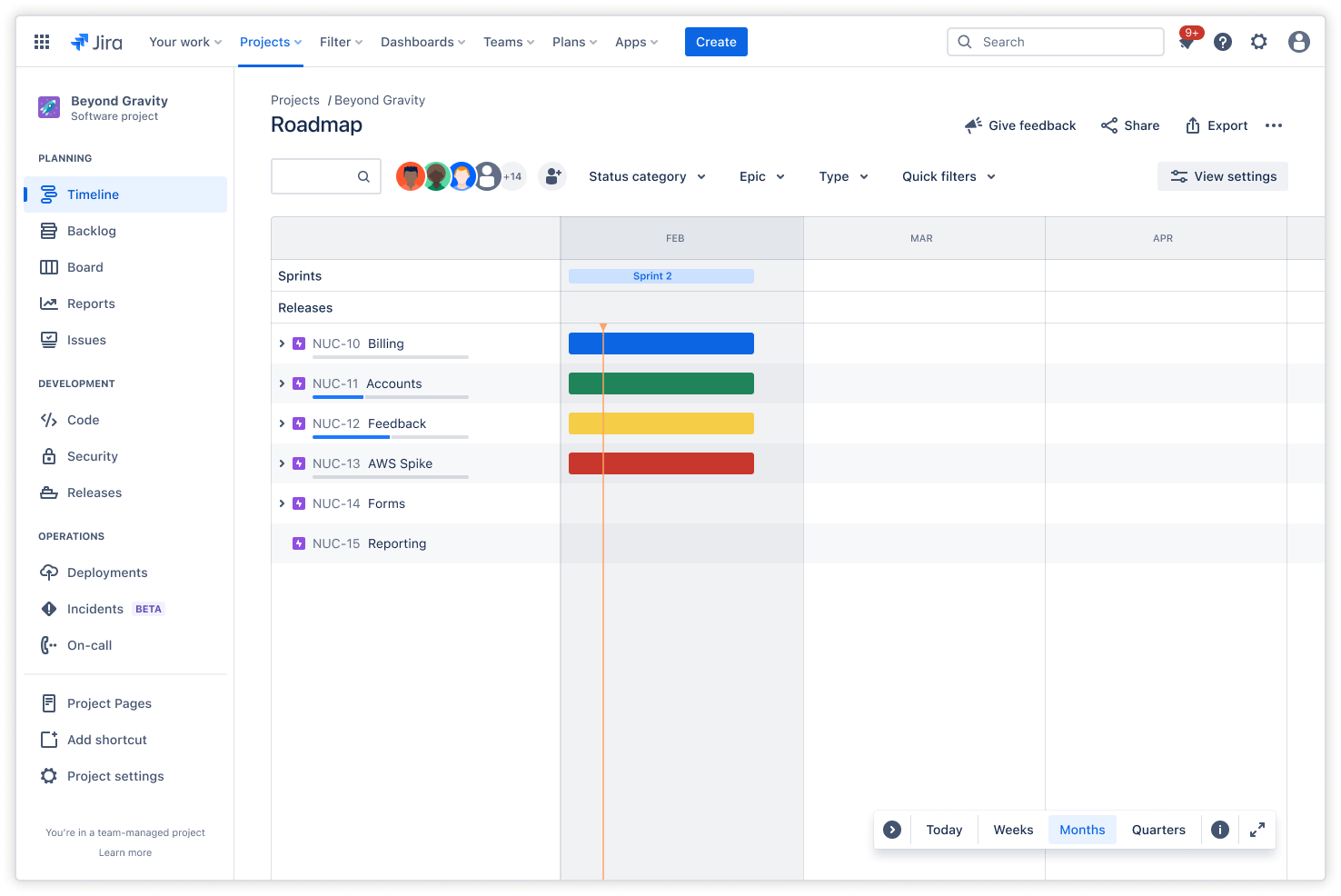 Captura de tela do Basic Roadmaps