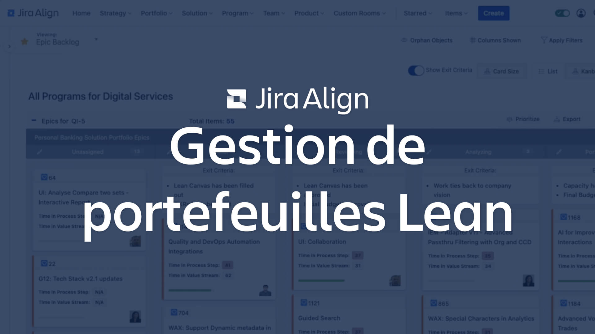 Image de Lean Portfolio Management avec Jira Align