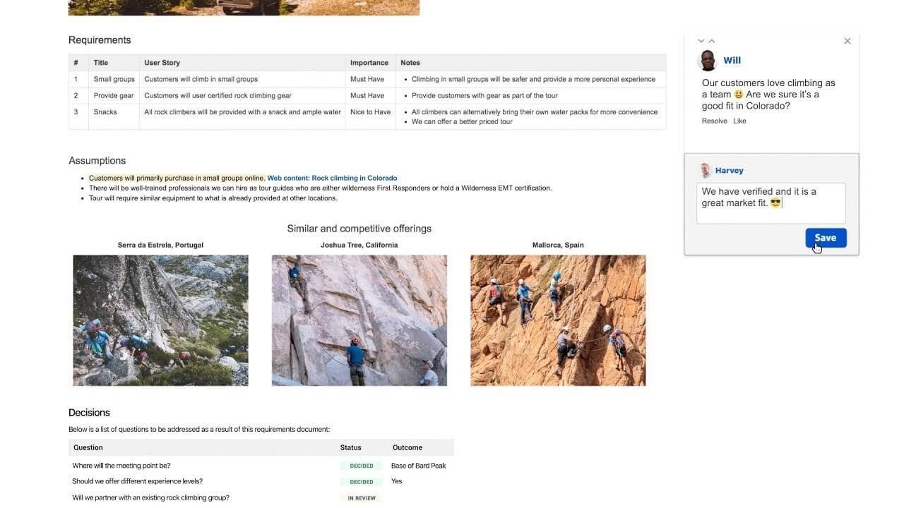 How to provide feedback and in-line comments in Confluence