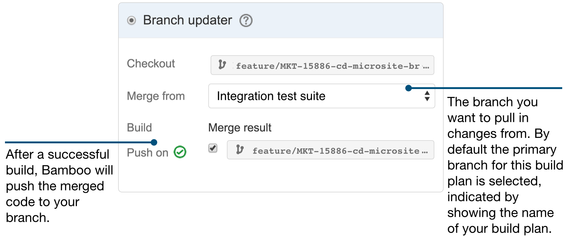 Branch updater screenshot