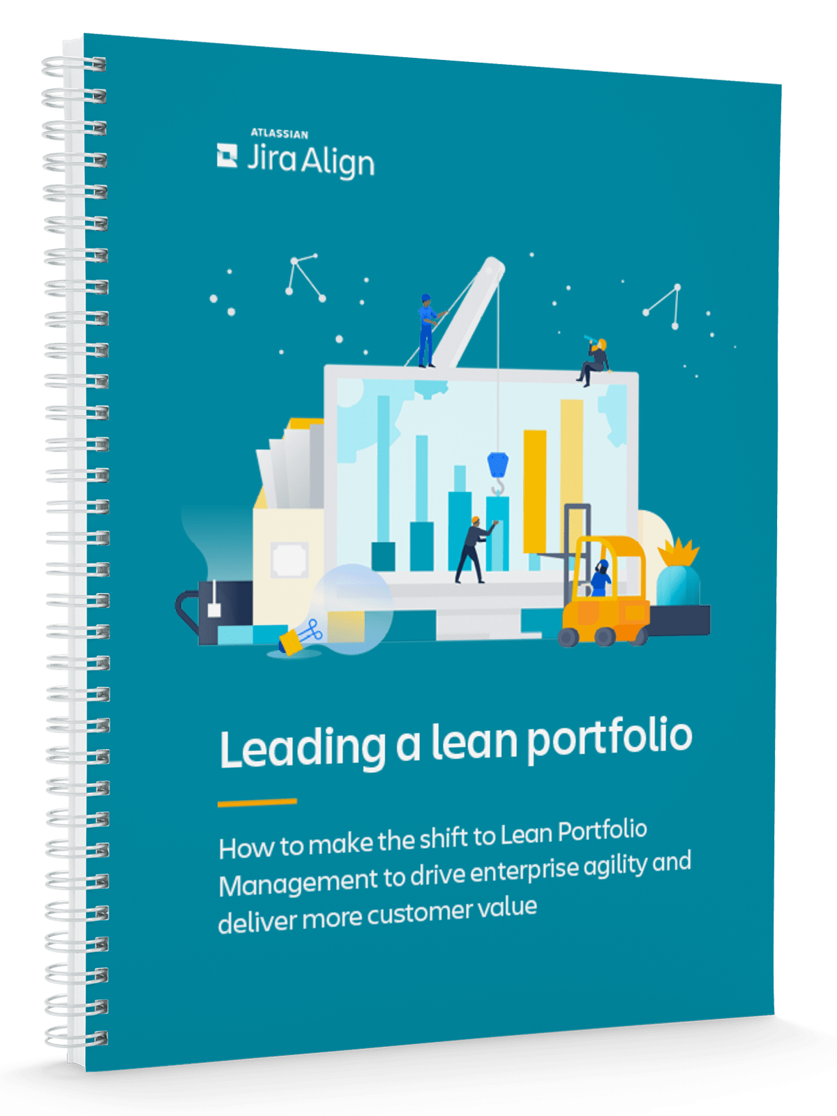 《领导精益项目组合》(Leading a lean portfolio) 电子书封面