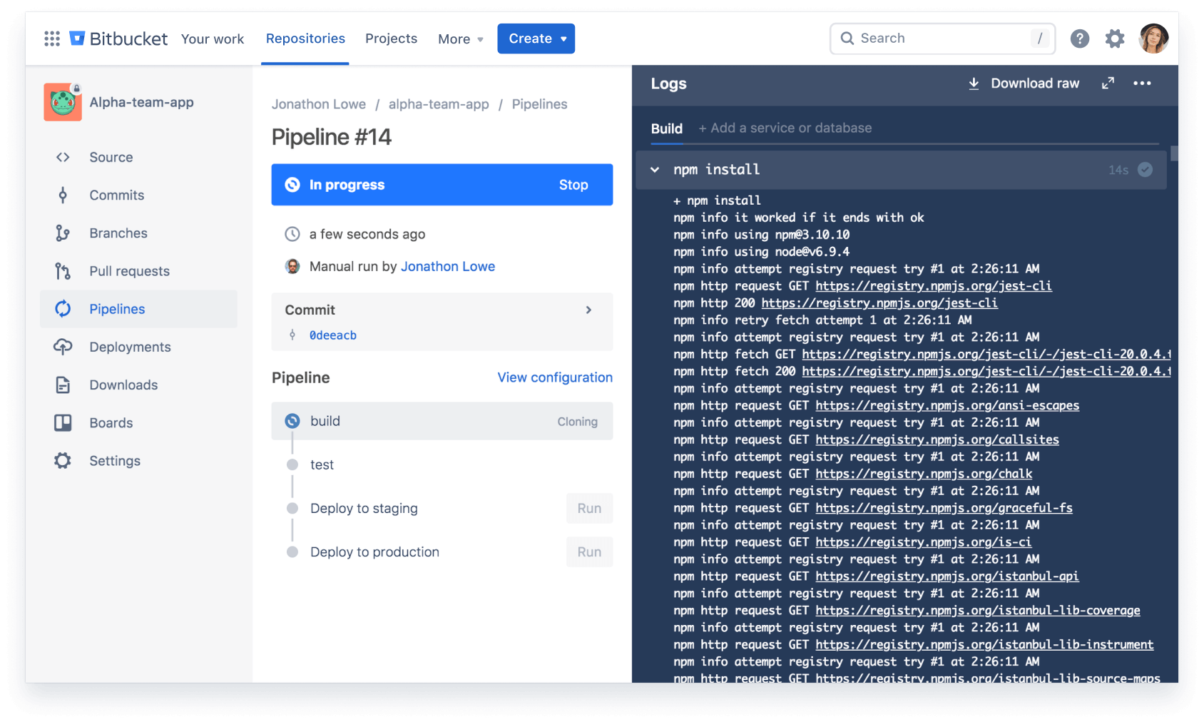 Atlassian Bitbucket Git Code Management Tool for Teams