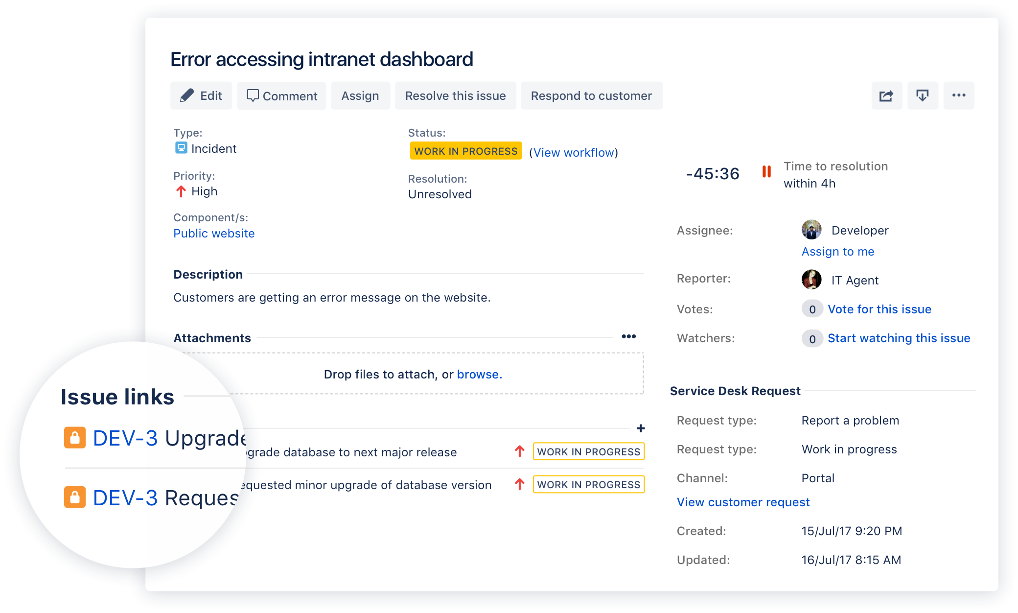 기능 Jira Service Desk Atlassian