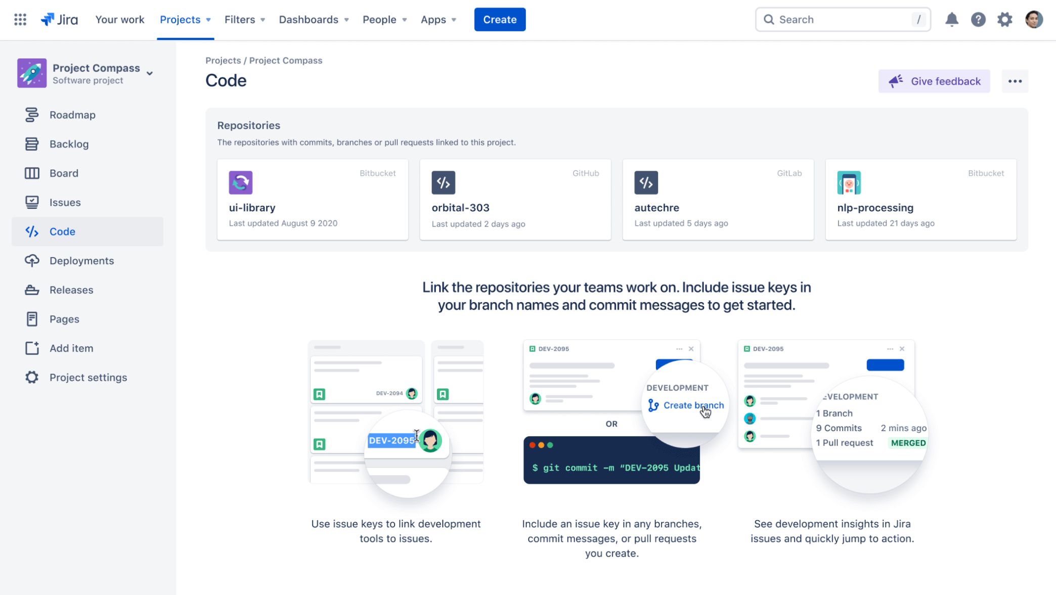 See code in Jira Software