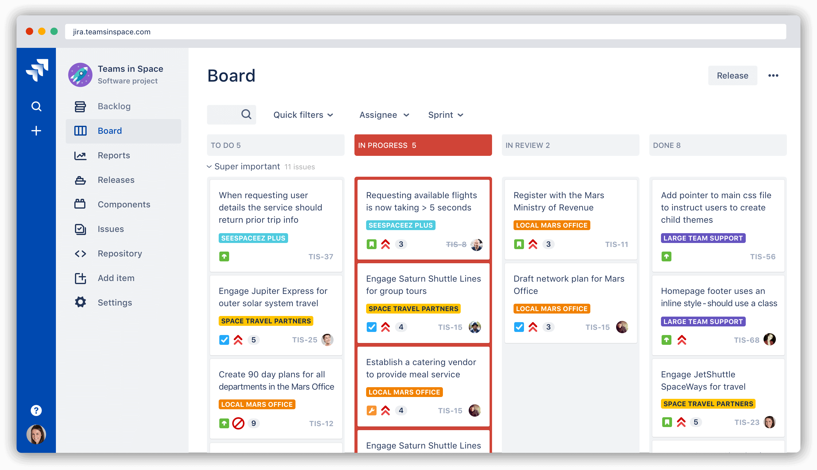 Kanban board example | Atlassian agile coach