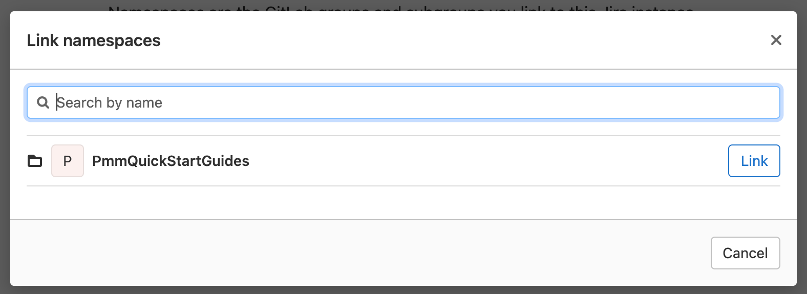 Linking a Gitlab namespace in Jira Software