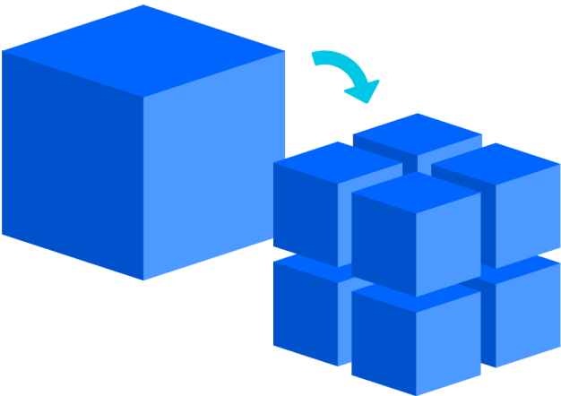 illustrazione con blocchi