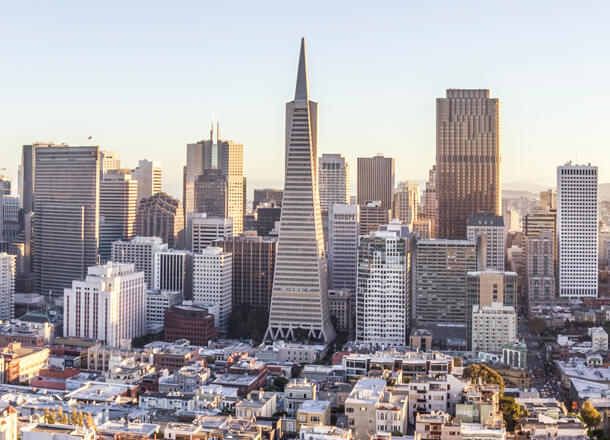 Aerial view of San Francisco