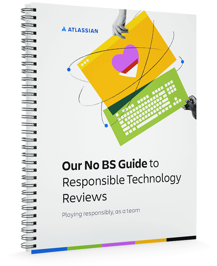 Atlassian’s No BS Guide to Responsible Technology Reviews whitepaper cover image