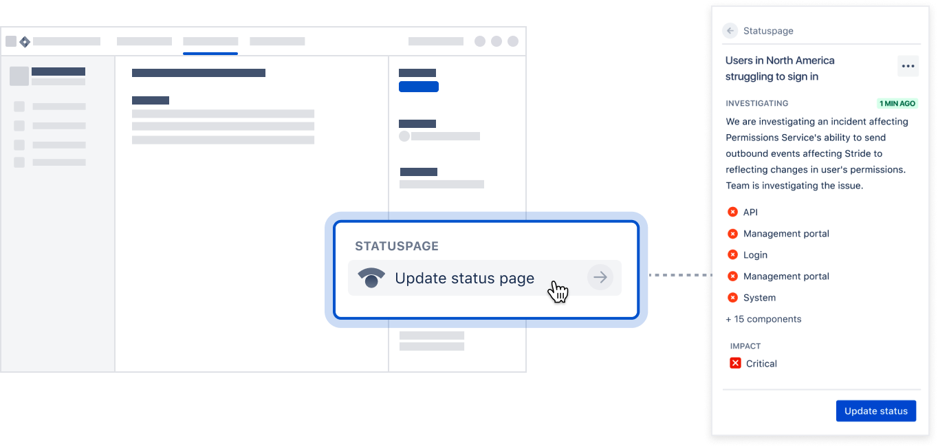 Update status page