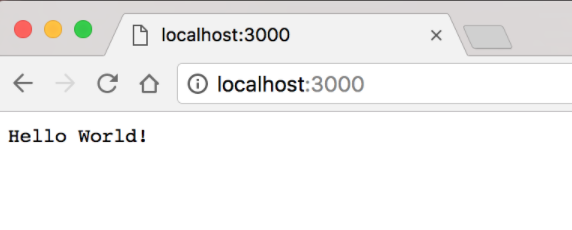 localhost "hello world" 的屏幕截图