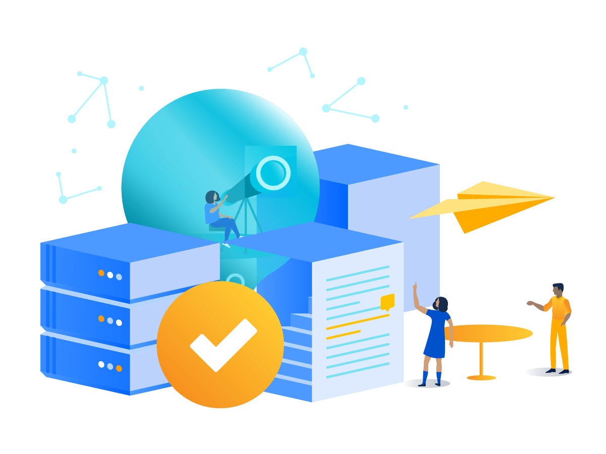 Data Center Hero-afbeelding - decoratief
