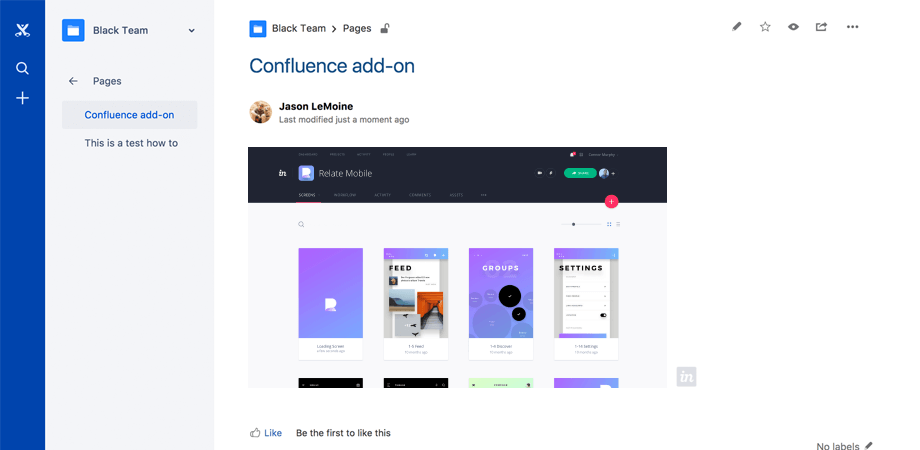 Confluence add-on