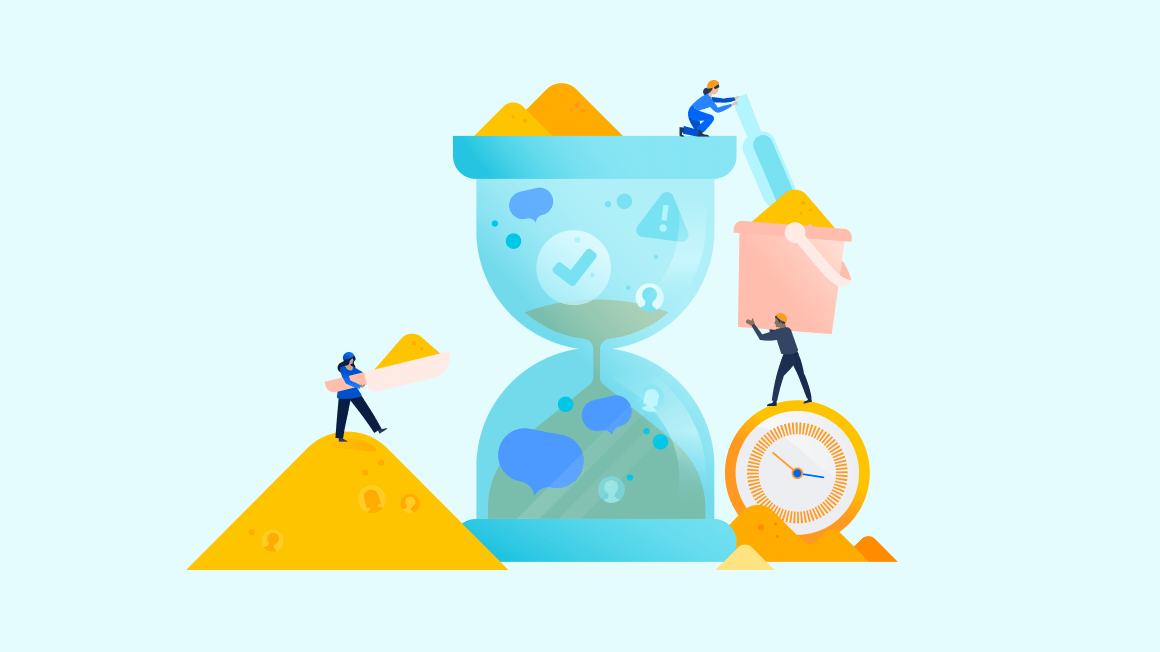 Meeples die productief zijn