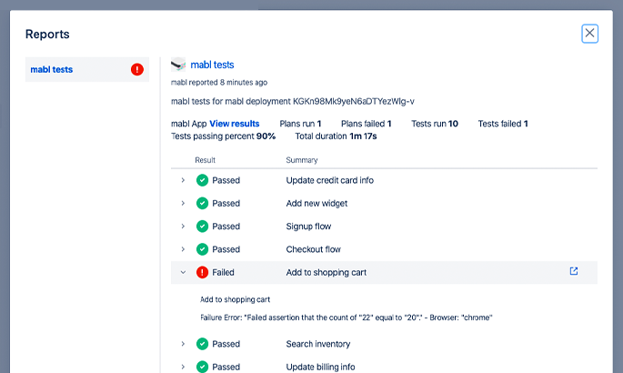Pull request test results in Code insights for Bitbucket Pipelines