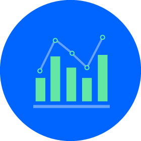 graph with plotted points and bars