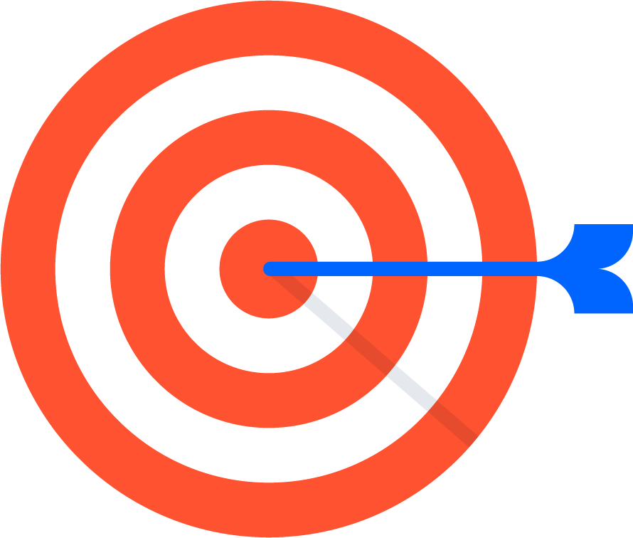 Target with arrow
