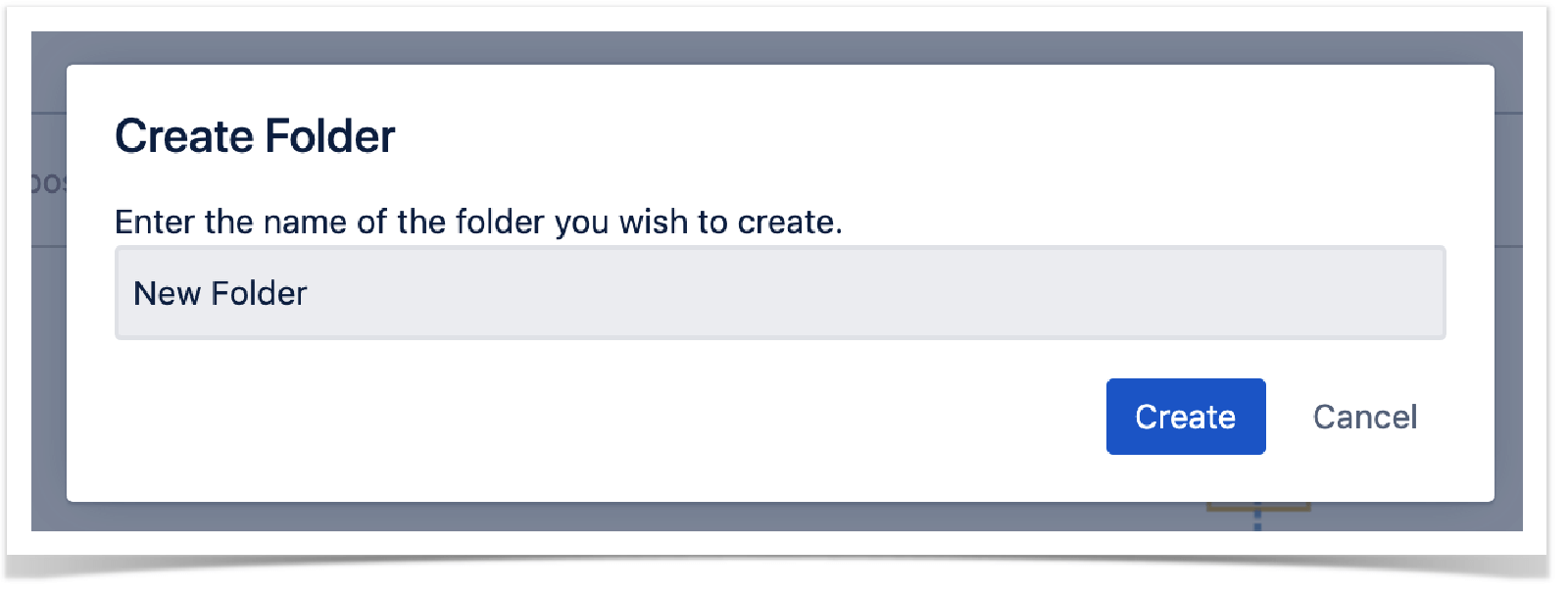 Create Folder (Создать папку)
