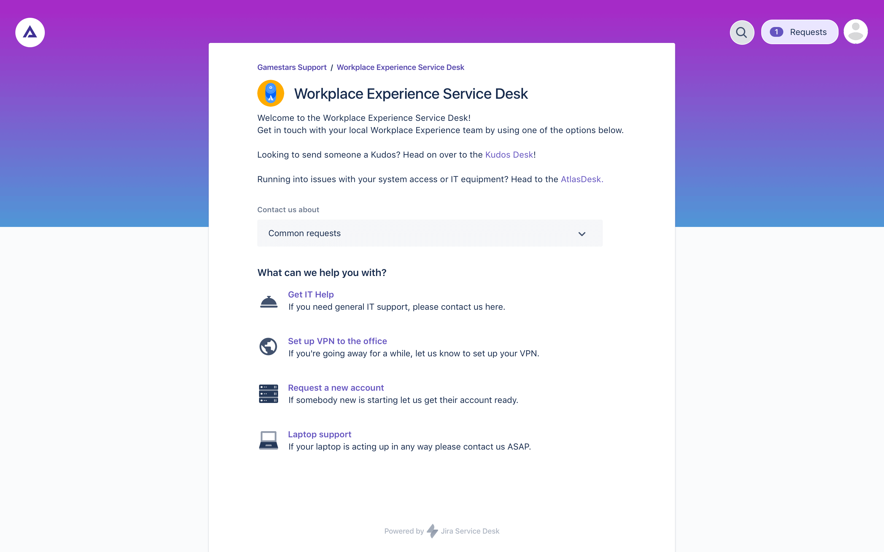 Gestion des demandes de service