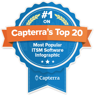 Capterra #1 Popular ITSM Software Badge