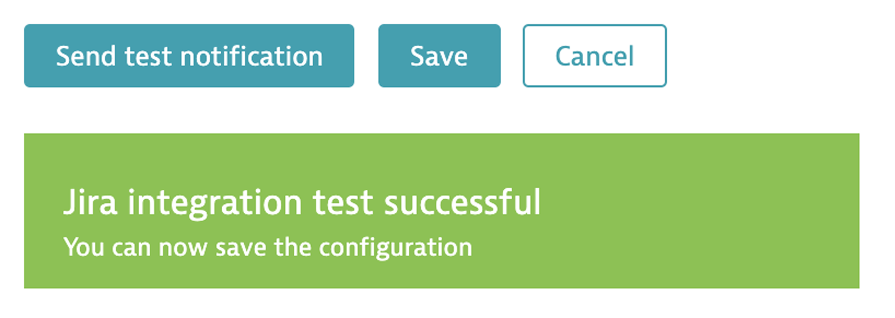 Сообщение Jira integration test successful (Тестирование интеграции с Jira прошло успешно)