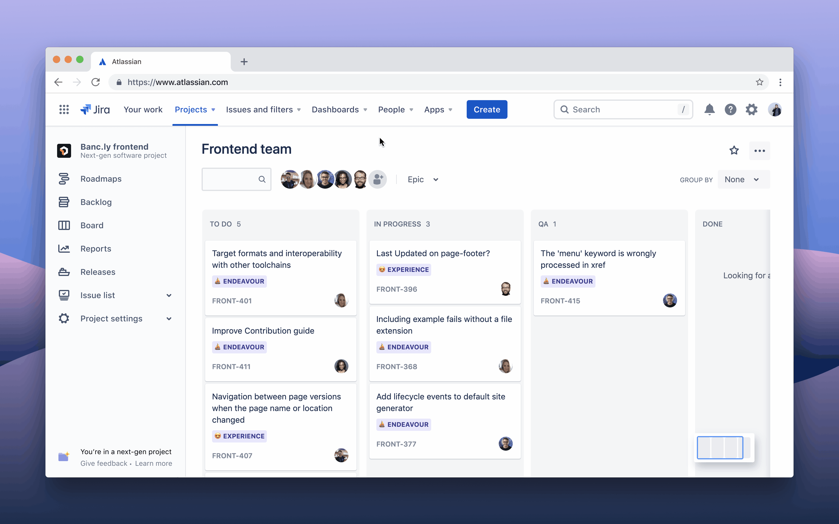 Neue Jira Cloud-Navigation