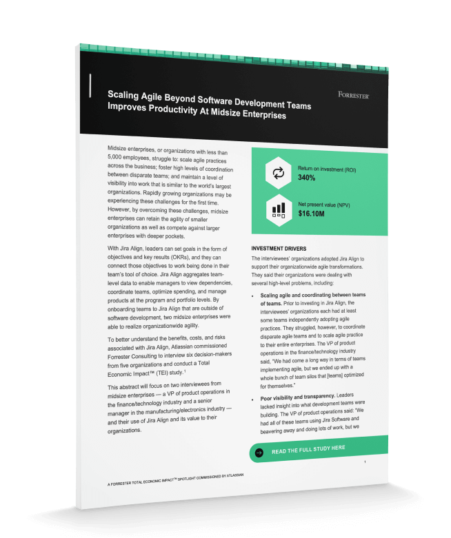 Jira Align TEI Report Preview