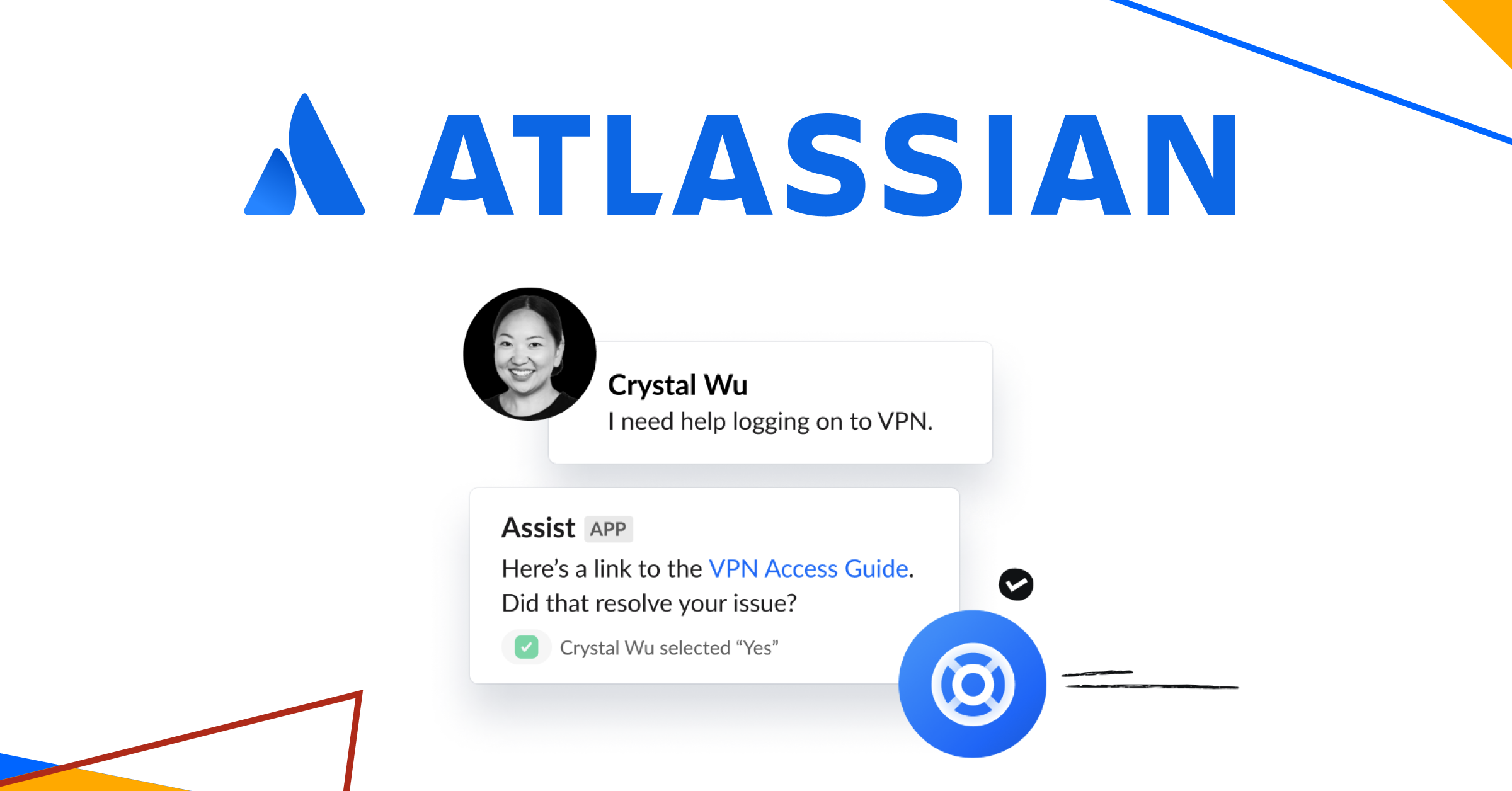 Atlassian Assist chat conversation