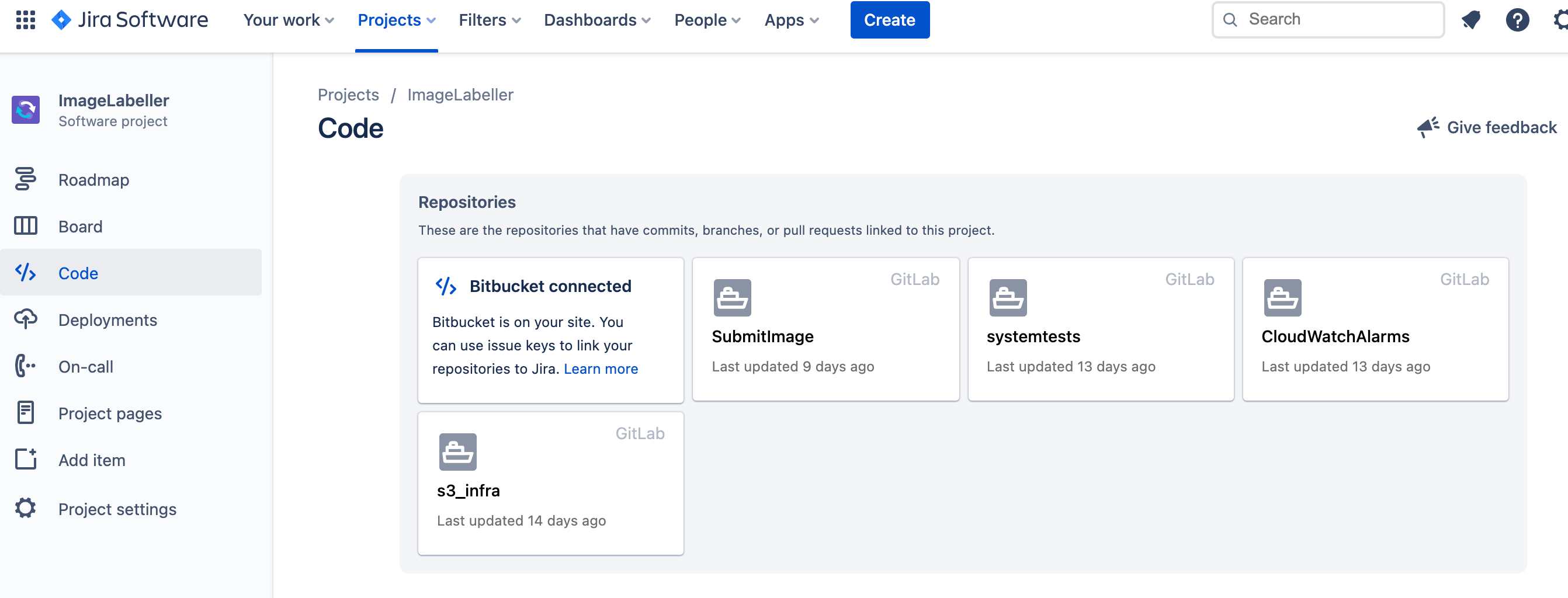 GitLab のスクリーンショット