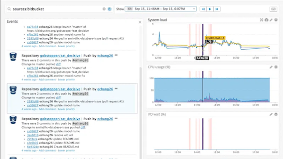 View Bitbucket code changes in Datadog's event stream