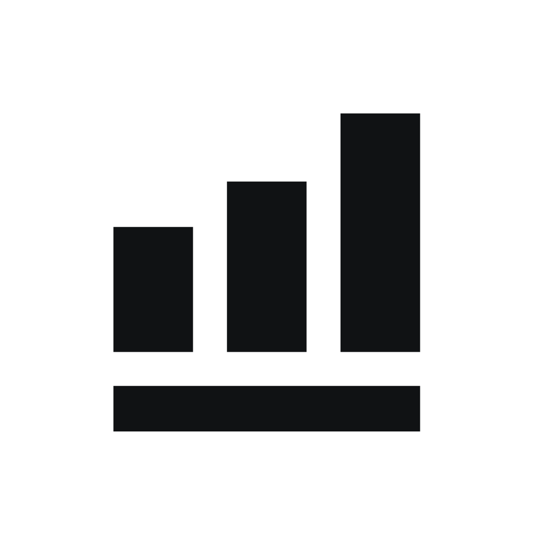 Pictogram van staafdiagram.