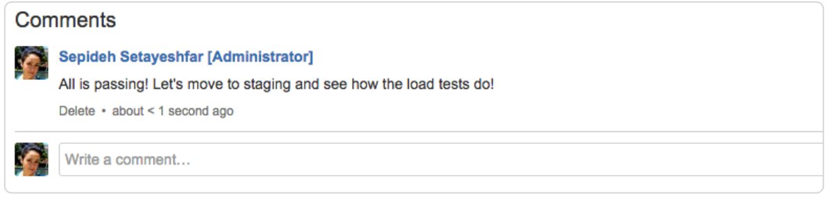 Comment screenshot
