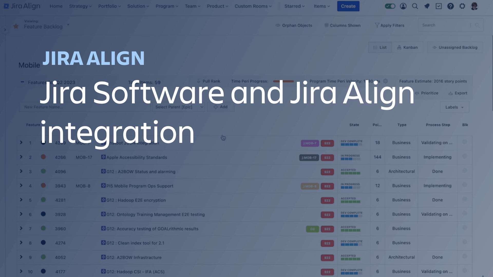 Integration von Jira Software und Jira Align
