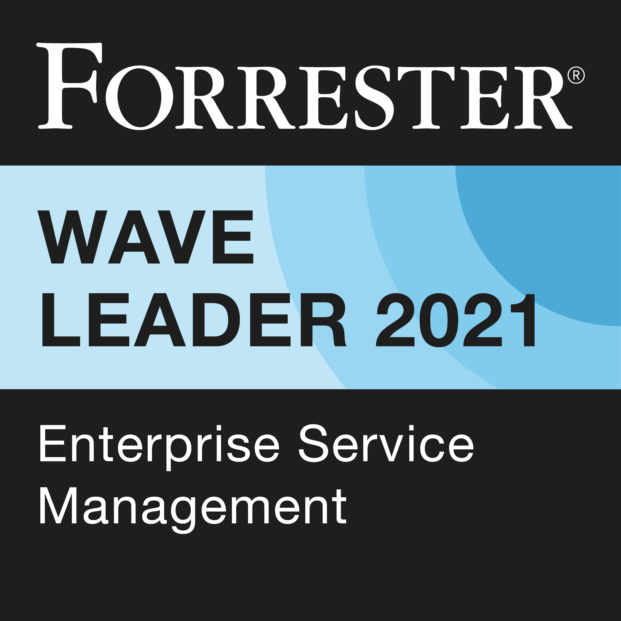 Lider no Forrester Wave 2021 Enterprise Service Management