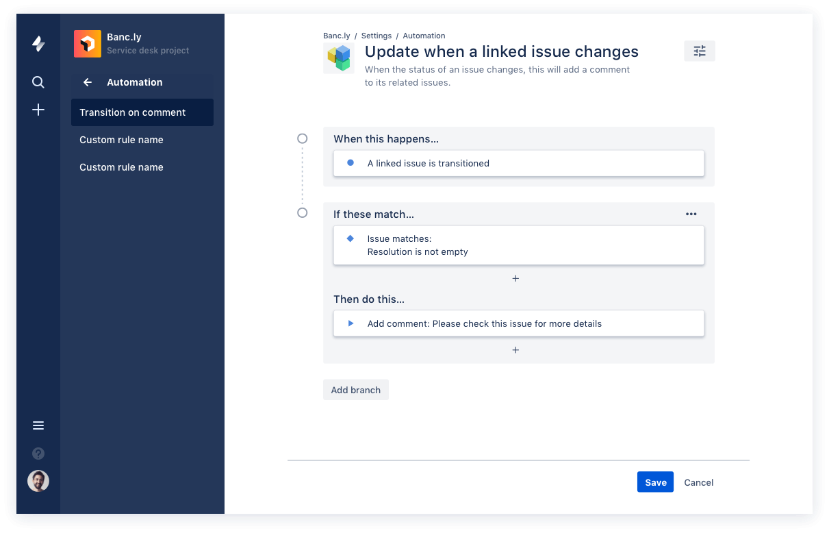 Screenshot di Automation