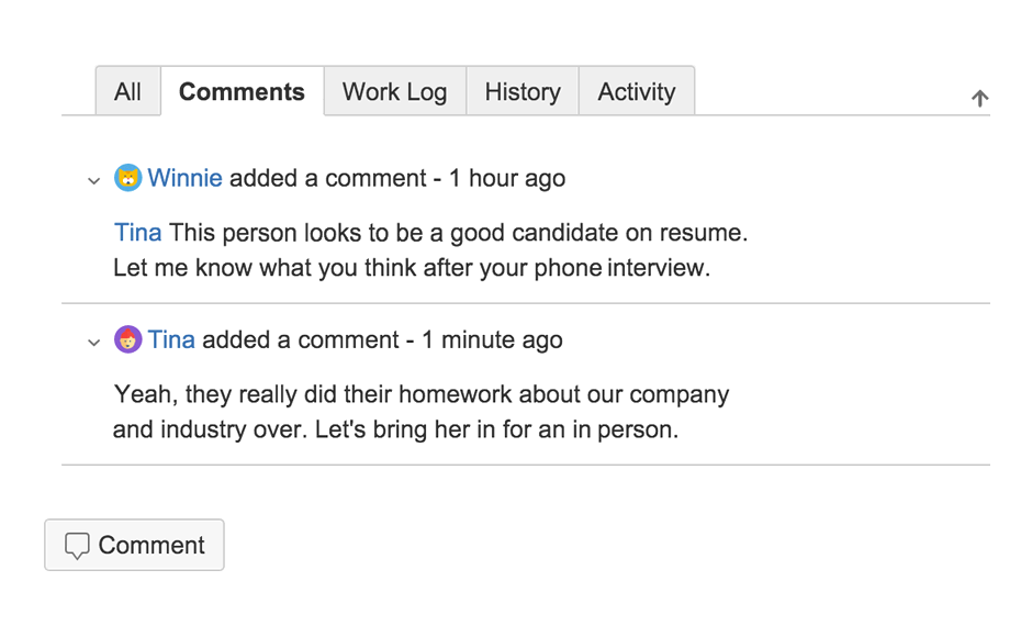Screenshot of notification