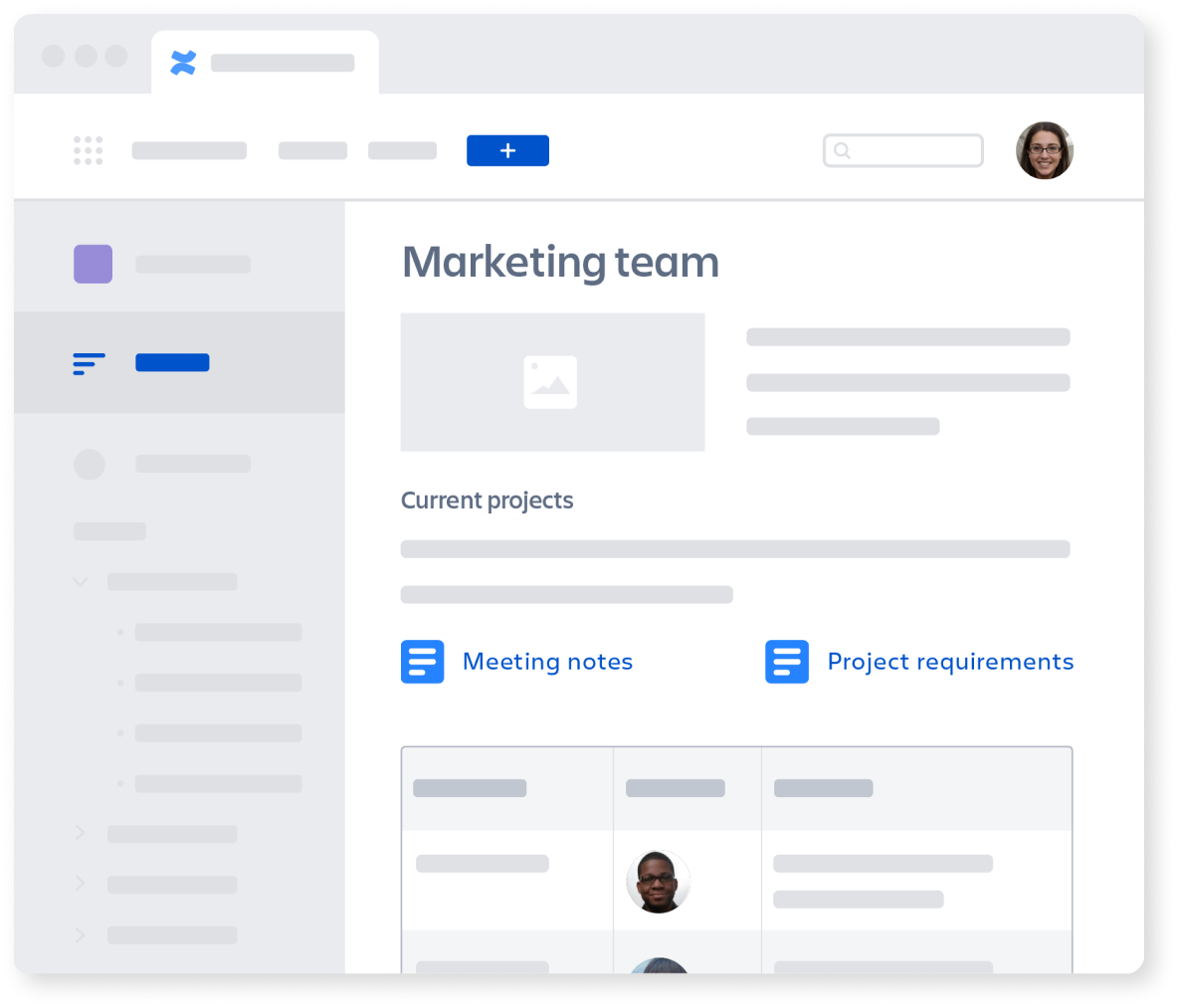 Marketing team graphic