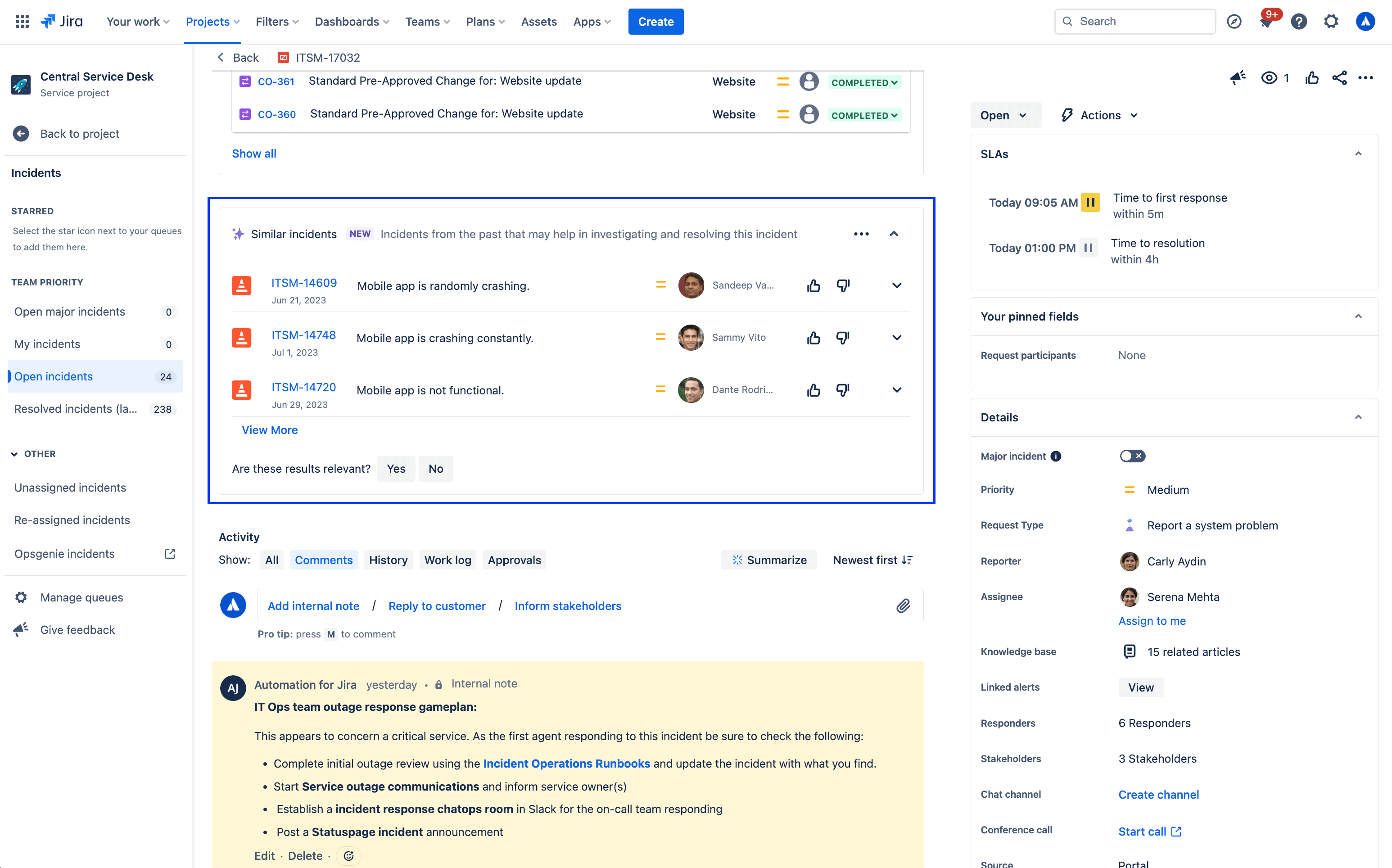 screenshot degli articoli della knowledge base visualizzati nel centro assistenza