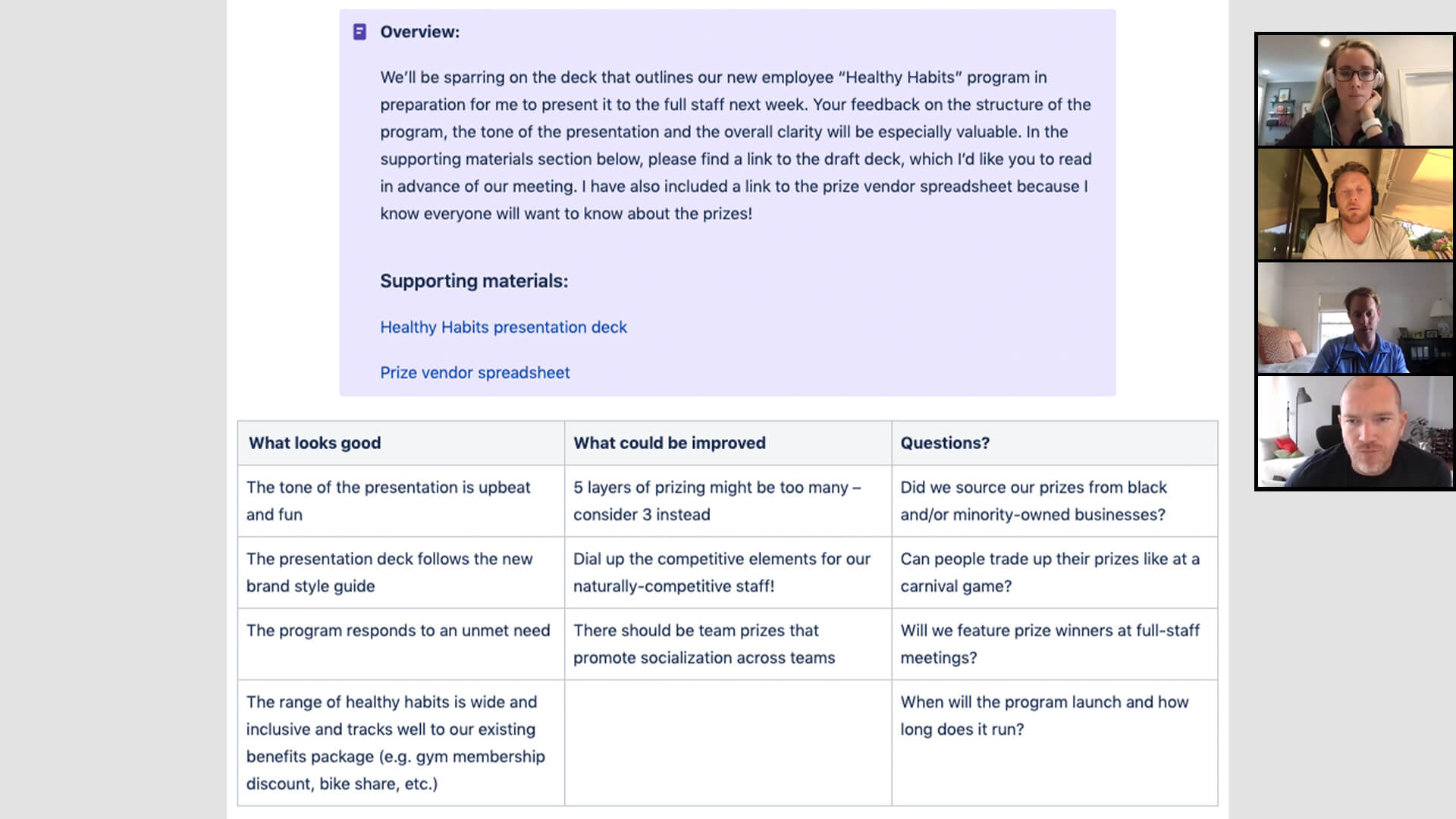 Confluence 템플릿