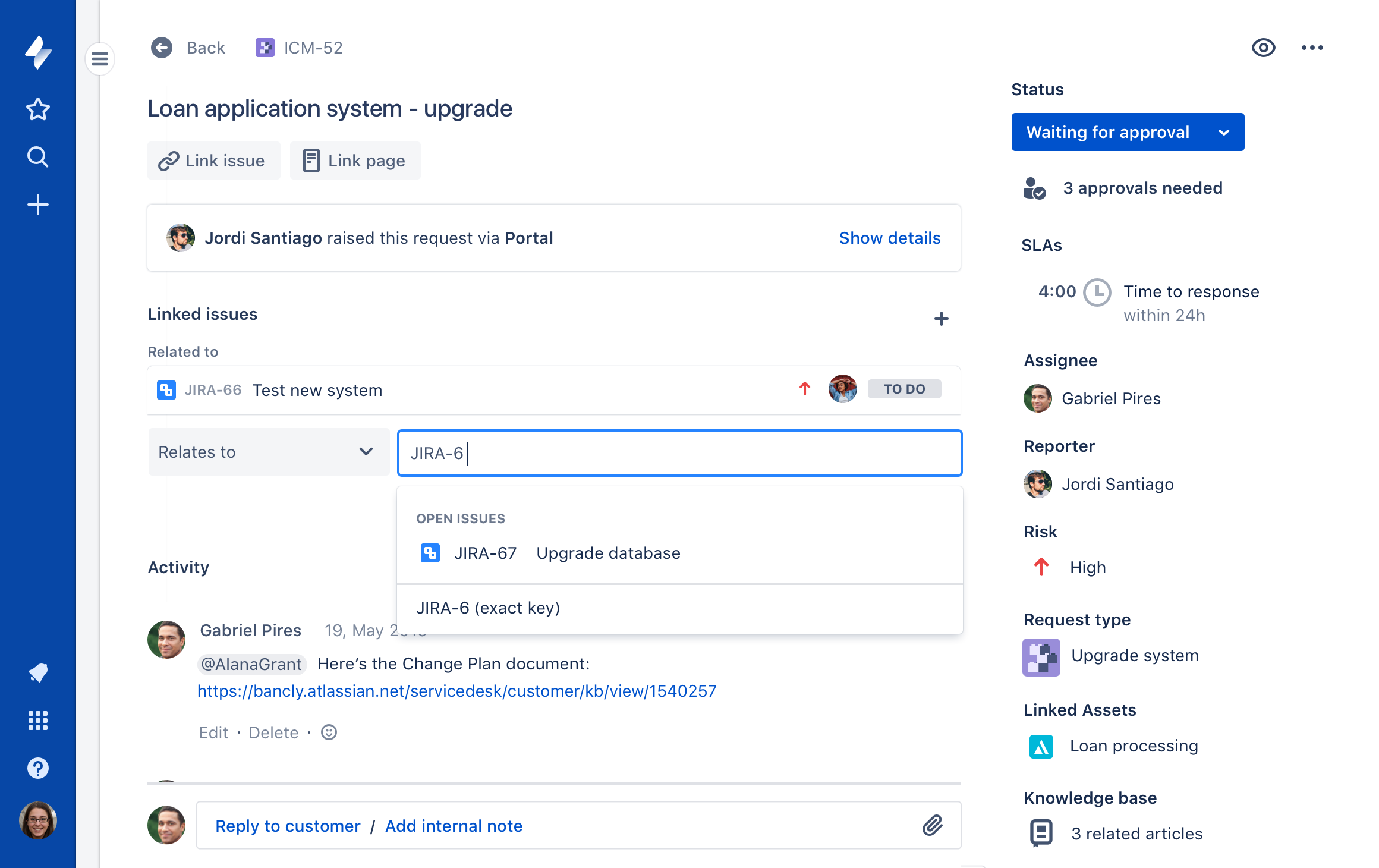 Jira Service Management & Jira Software Integration